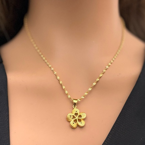 Dainty Necklace, 24k Duabi Gold Plated Necklace, Gold Necklace for Women’s,Gift - Picture 4 of 4